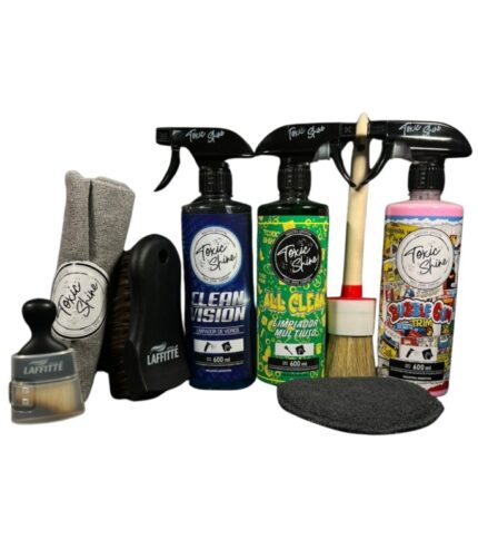 Kit limpieza para auto interior