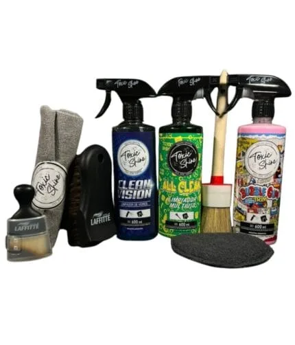 Kit limpieza para auto interior
